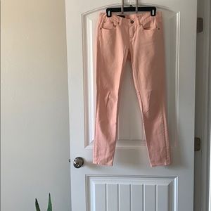 Jcrew Toothpick Pink Denim Pants/ Jeans
